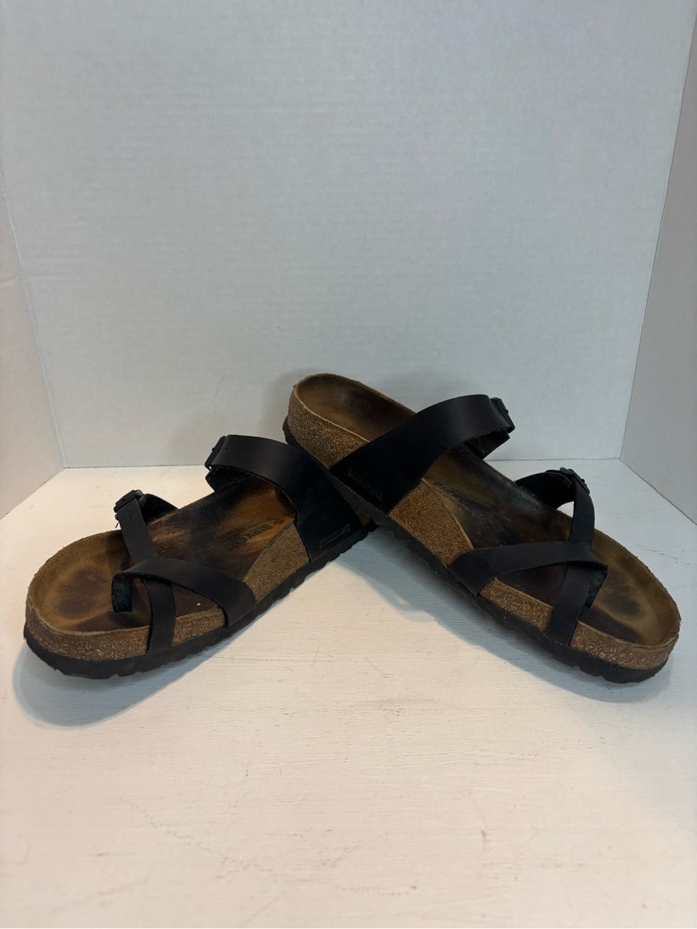 Birkenstock Mayari Black Birko-Flor Toe Loop Sandals size men’s EUR43/US10